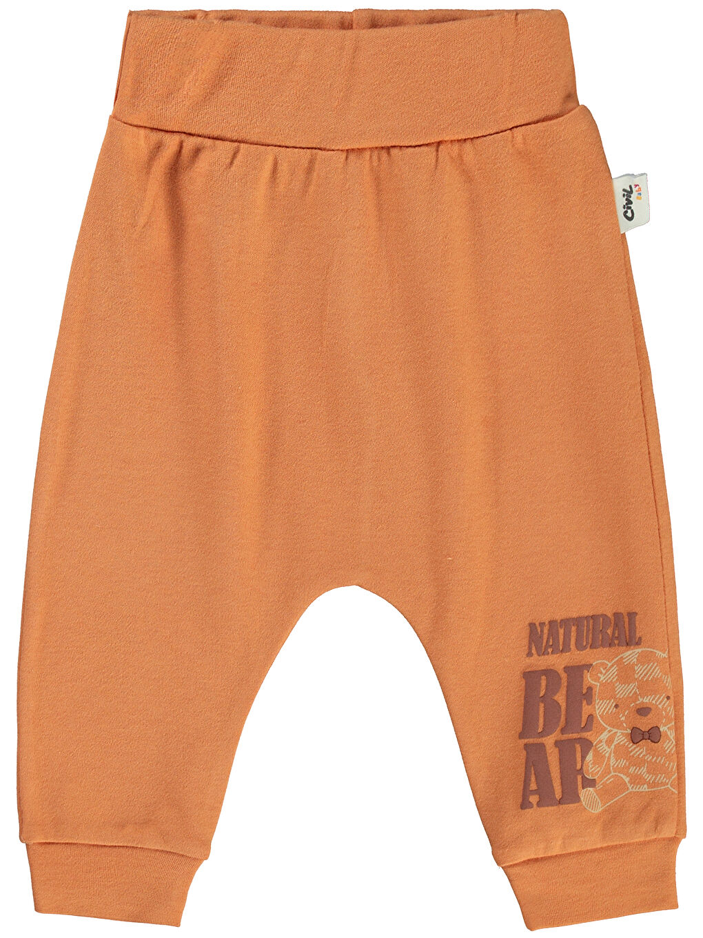 Kahverengi Baby Erkek Bebek 2'li Patiksiz Tek Alt 6-18 Ay Tarçın-3