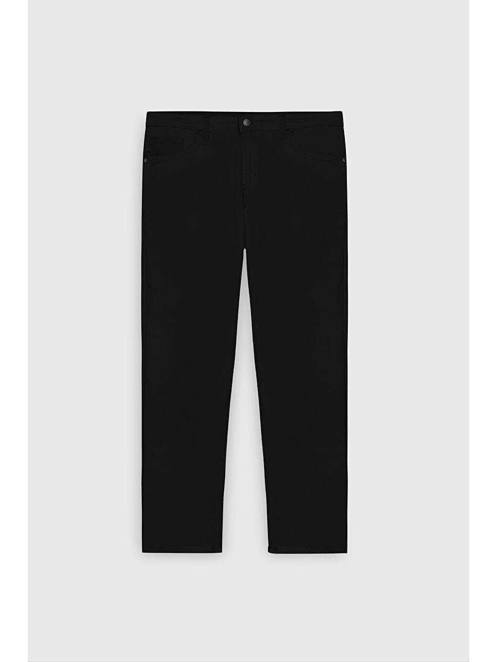 Erkek Siyah Slim Fit Dar Kesim 5 Cep Pamuklu Esnek  Chino Pantolon-10