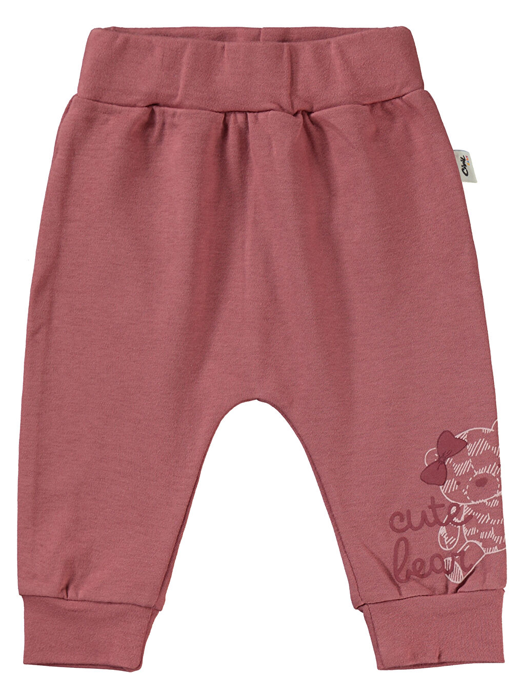 Baby Kız Bebek 2'li Patiksiz Tek Alt 6-18 Ay Bordo-2