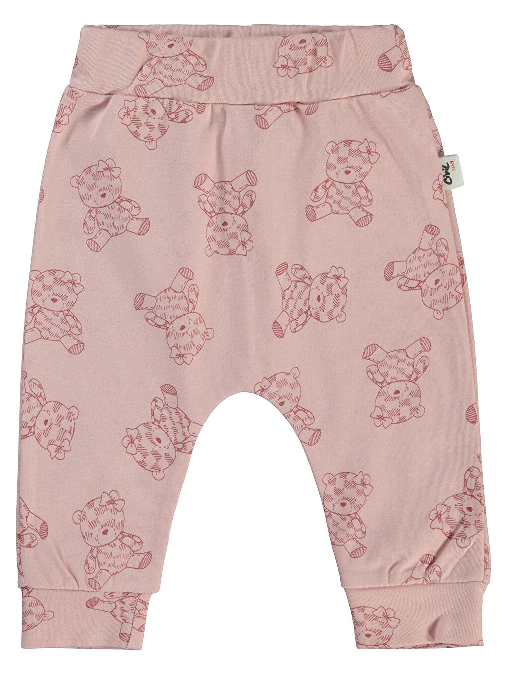 Baby Kız Bebek 2'li Patiksiz Tek Alt 6-18 Ay Bordo-3