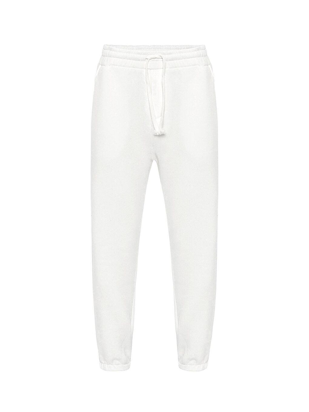 Ekru Basic Oversize Jogger  Erkek Jogger Eşofman Altı-6
