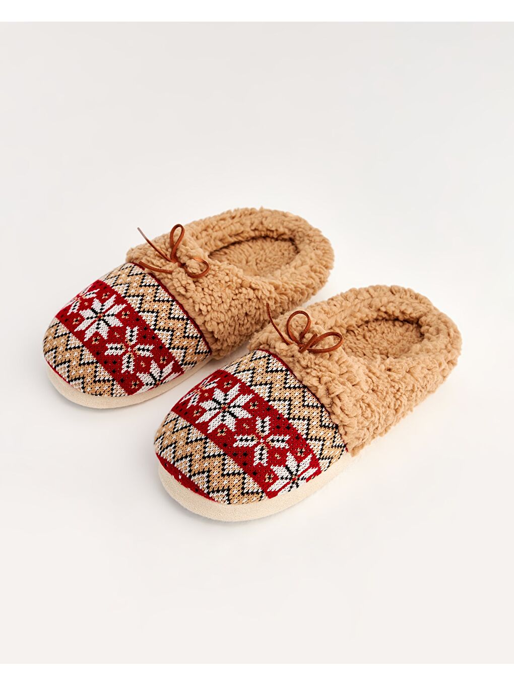 NEVİ-D - Kahverengi Kadın Ev Terliği