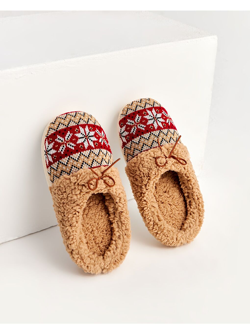 NEVİ-D - Kahverengi Kadın Ev Terliği-2