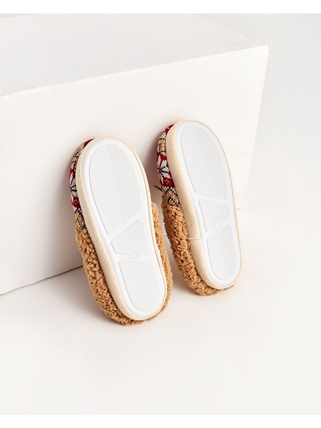 NEVİ-D - Kahverengi Kadın Ev Terliği-3