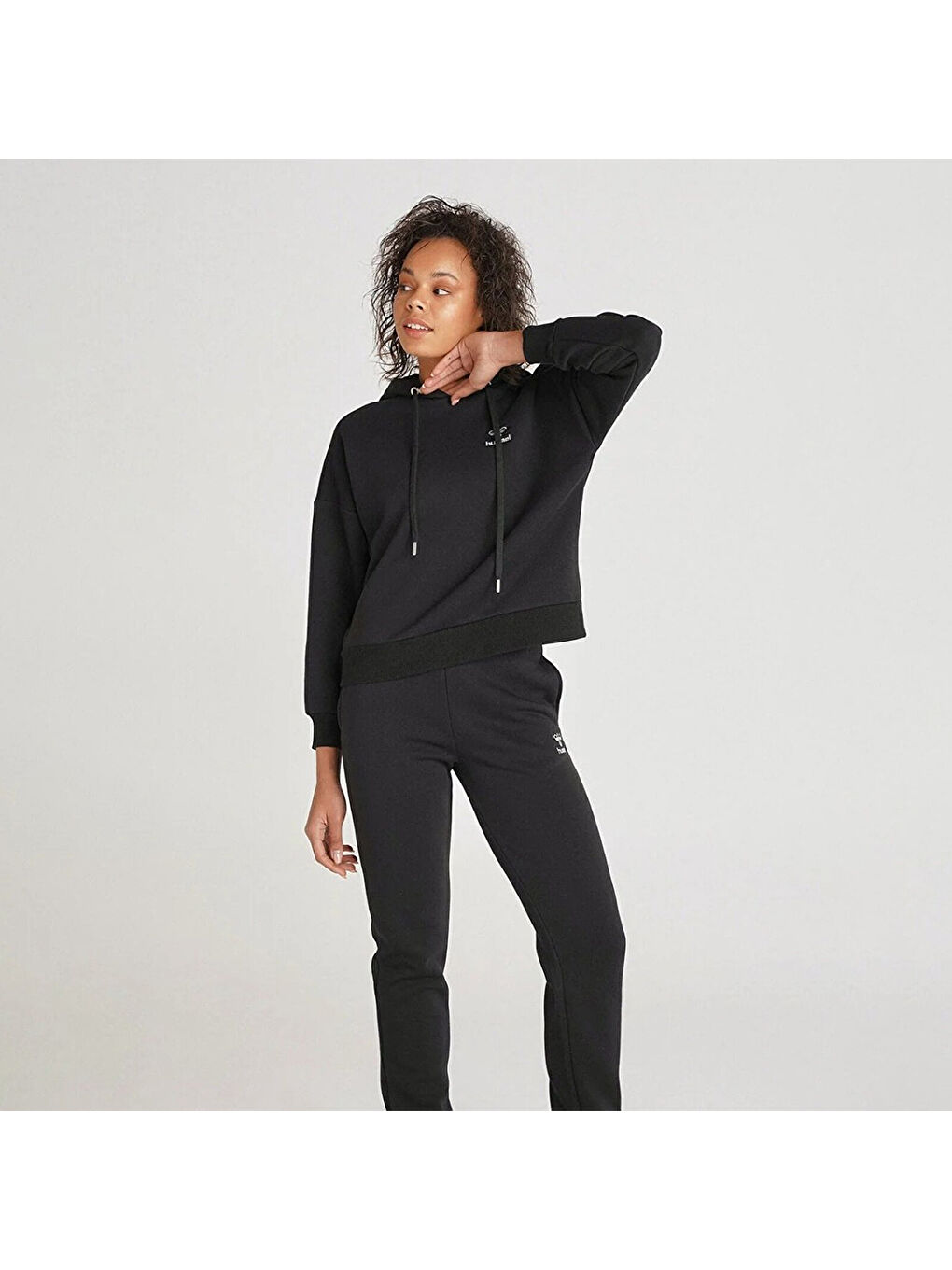 Wismer Kadın Siyah Kapüşonlu Sweatshirt-2