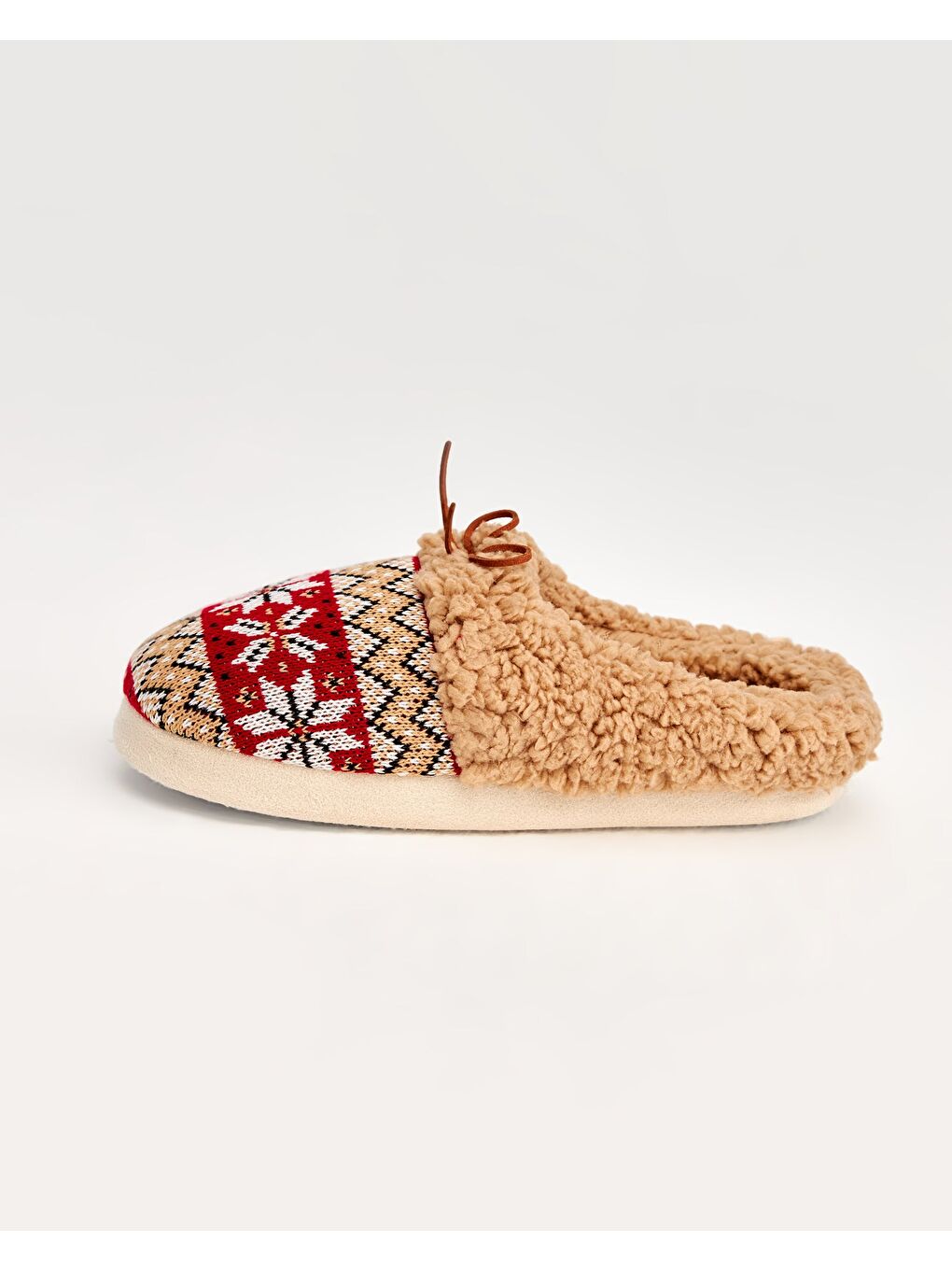 NEVİ-D - Kahverengi Kadın Ev Terliği-4