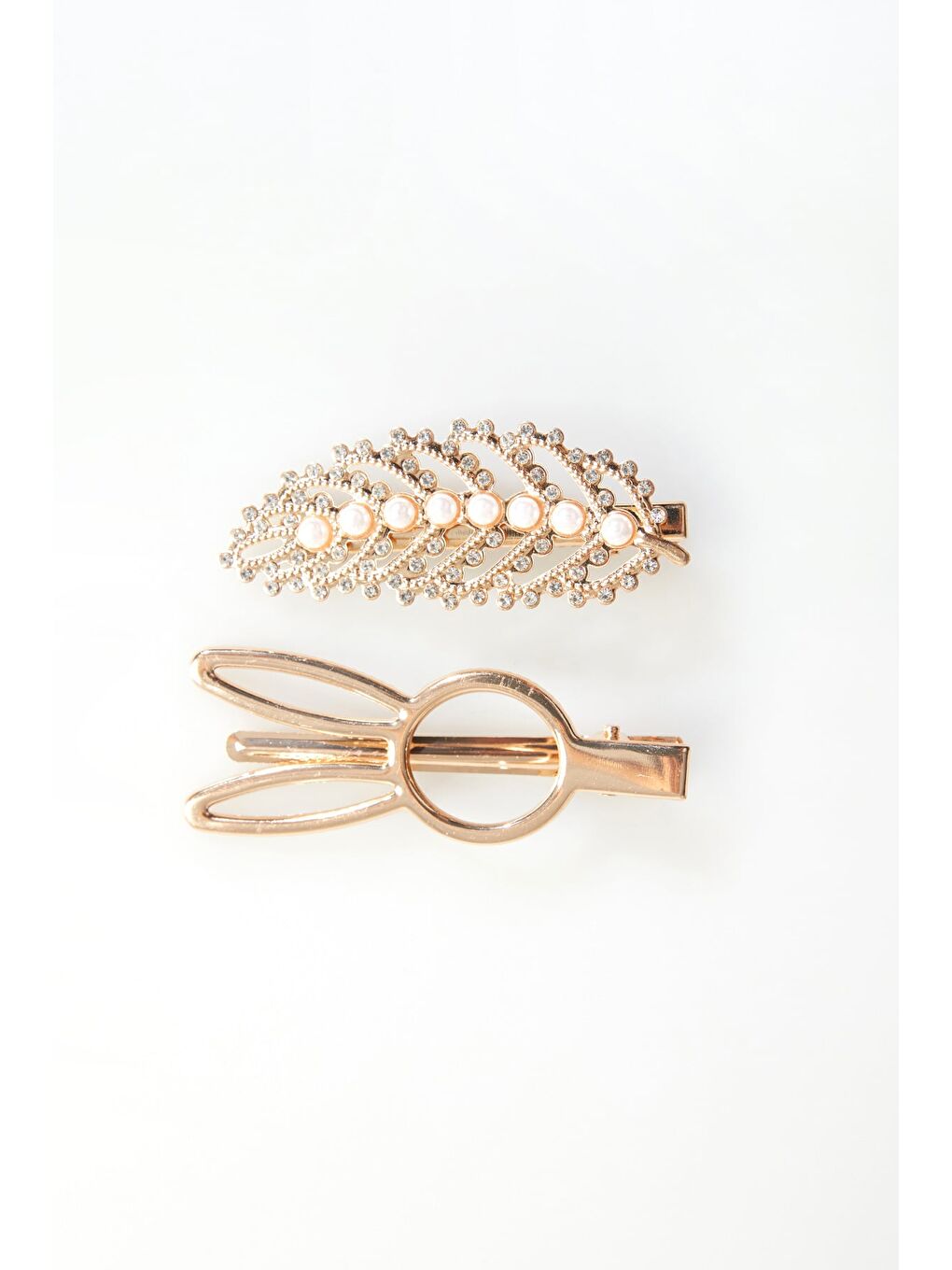 Sarı Makas Detaylı Taşlı 2 Li Pensli Toka