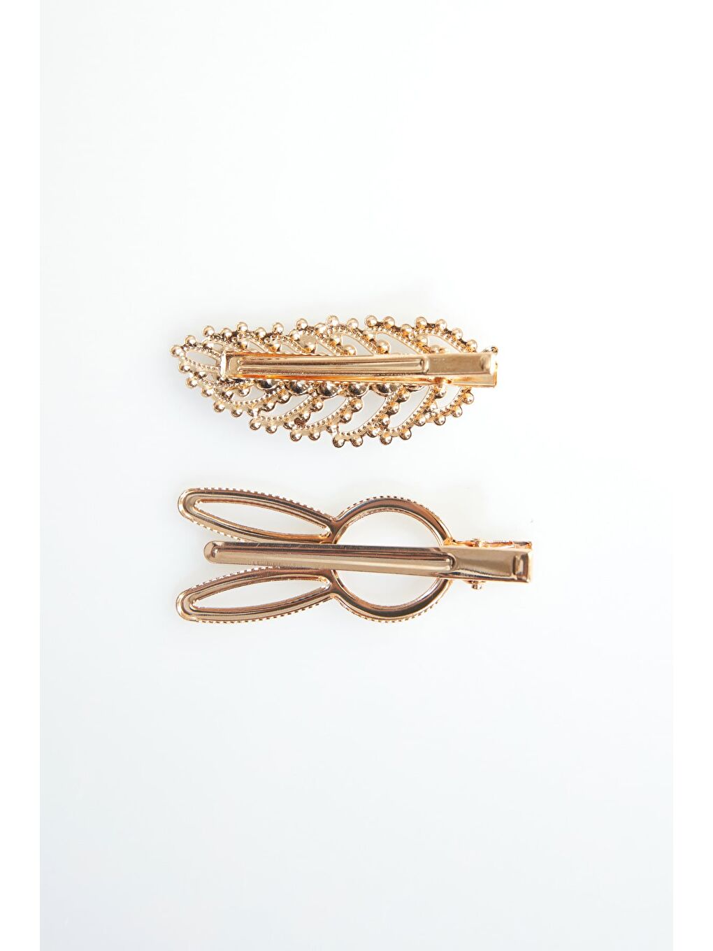 Sarı Makas Detaylı Taşlı 2 Li Pensli Toka-1