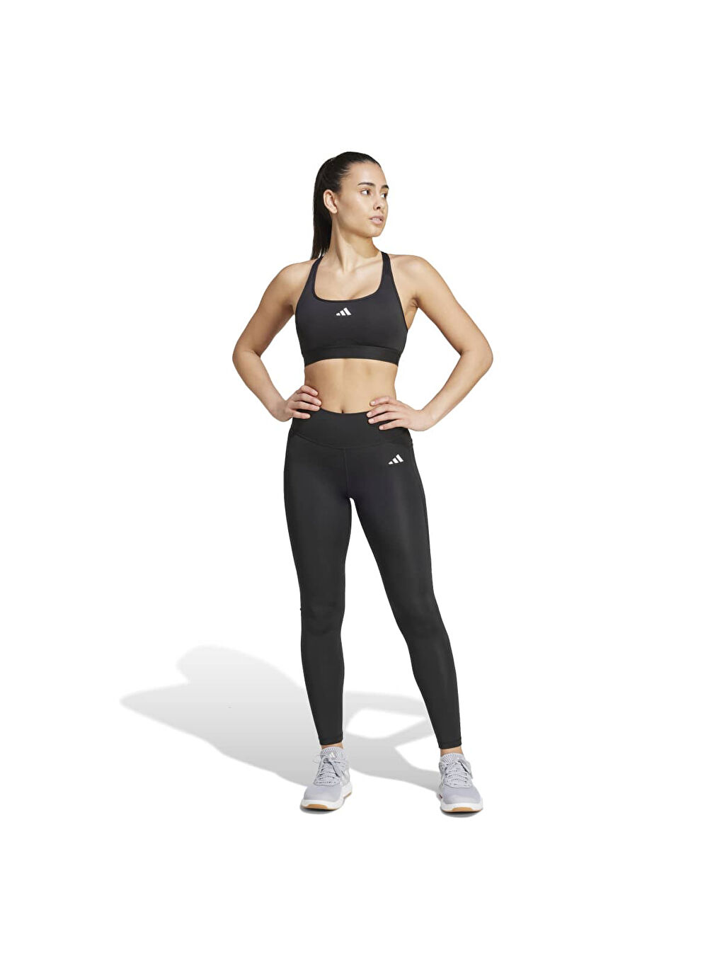 Optime Essentials Stash Pocket 1/1 Kadın Siyah Tayt-2