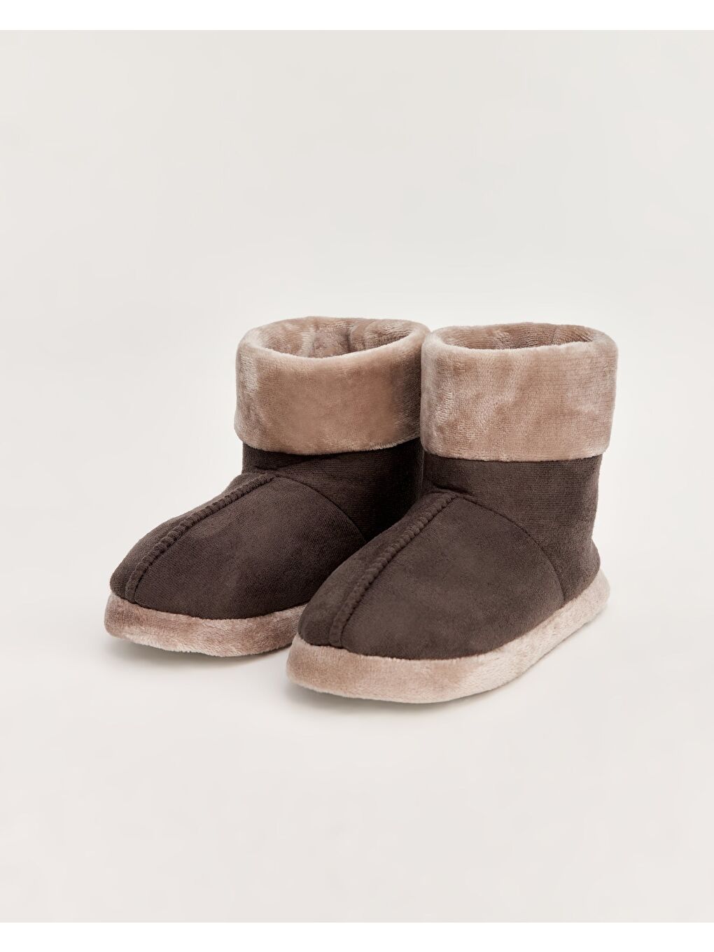 Kahverengi HIRAET - Burgu Detaylı Kadın Panduf-6