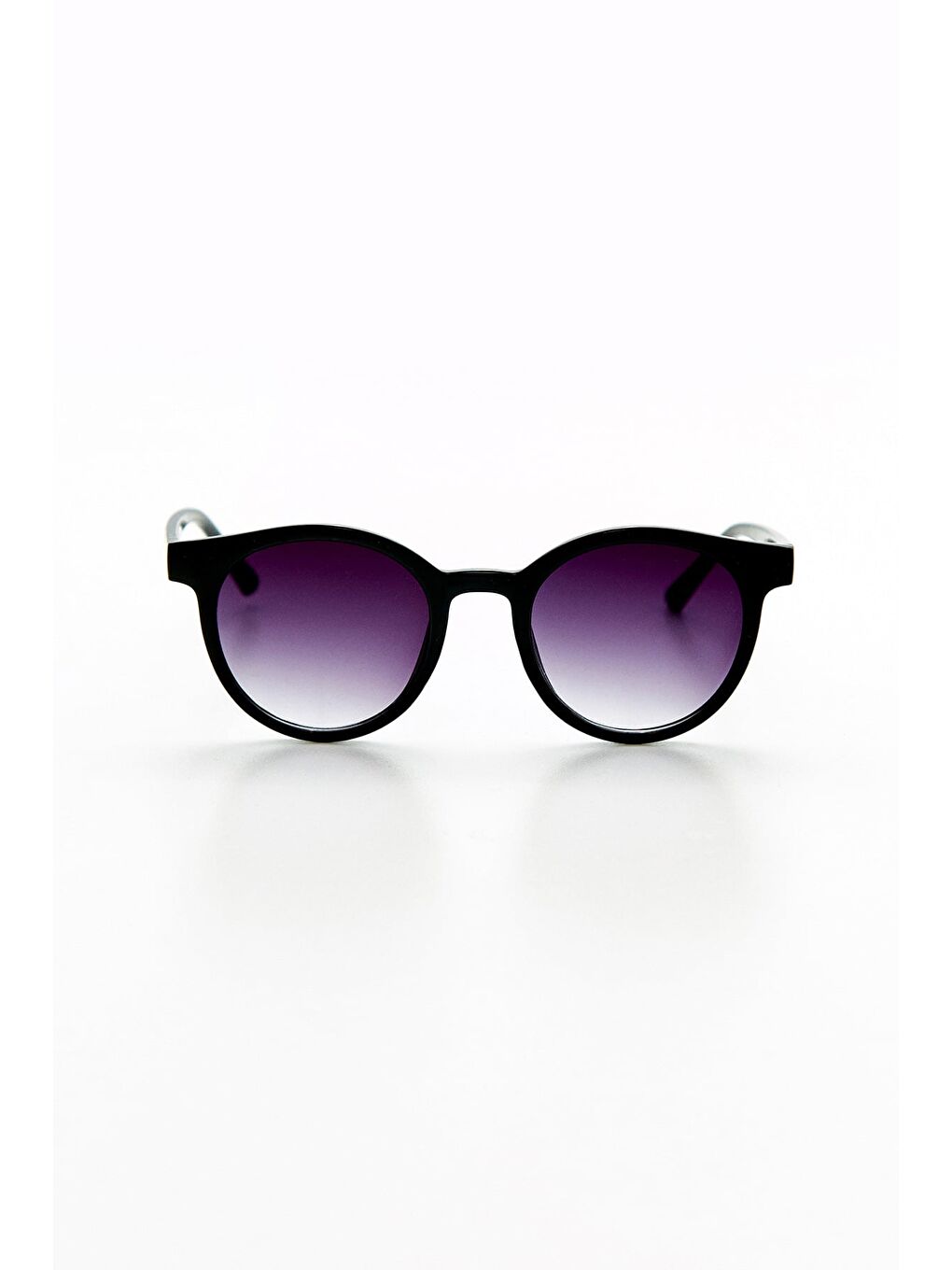 Siyah Yuvarlak Çerçeveli Güneş Gözlüğü-4