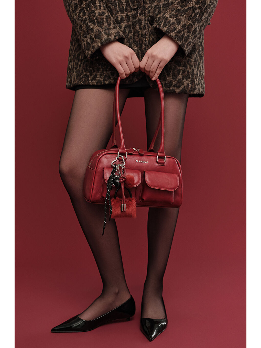 Cepli Retro Çanta Bordo-1