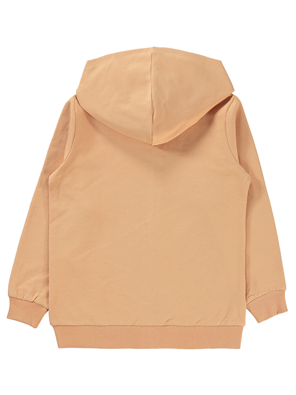 Kahverengi Kız Çocuk Kapüşonlu Fermuarlı Sweatshirt 6 9 Yaş İtalyan Kili-1