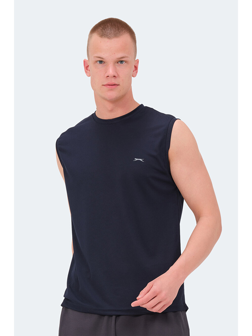 RAJYA Erkek Kolsuz Lacivert Tişört-2