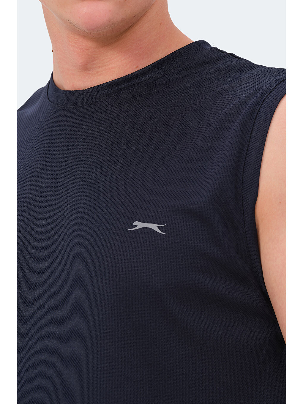 RAJYA Erkek Kolsuz Lacivert Tişört-3