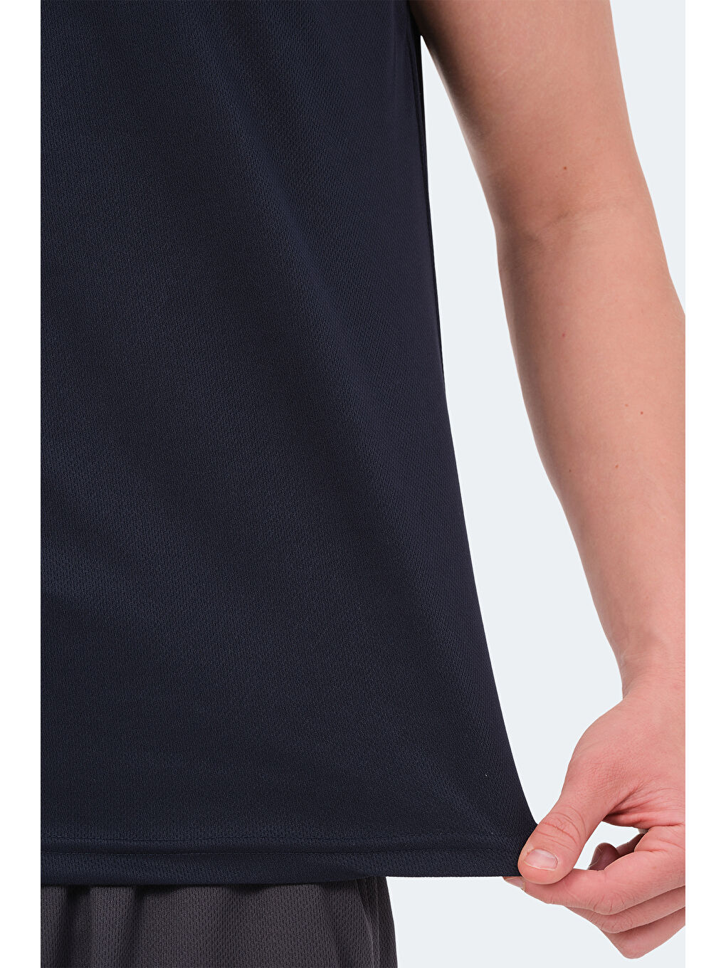 RAJYA Erkek Kolsuz Lacivert Tişört-4