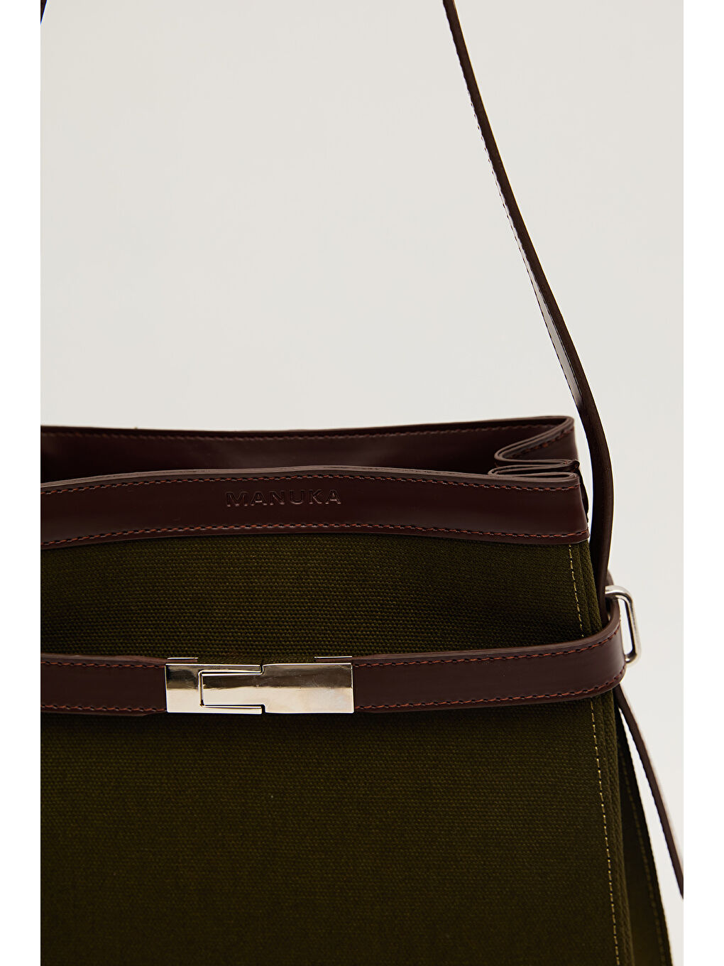 Mılo Kanvas Baget Çanta Haki-5