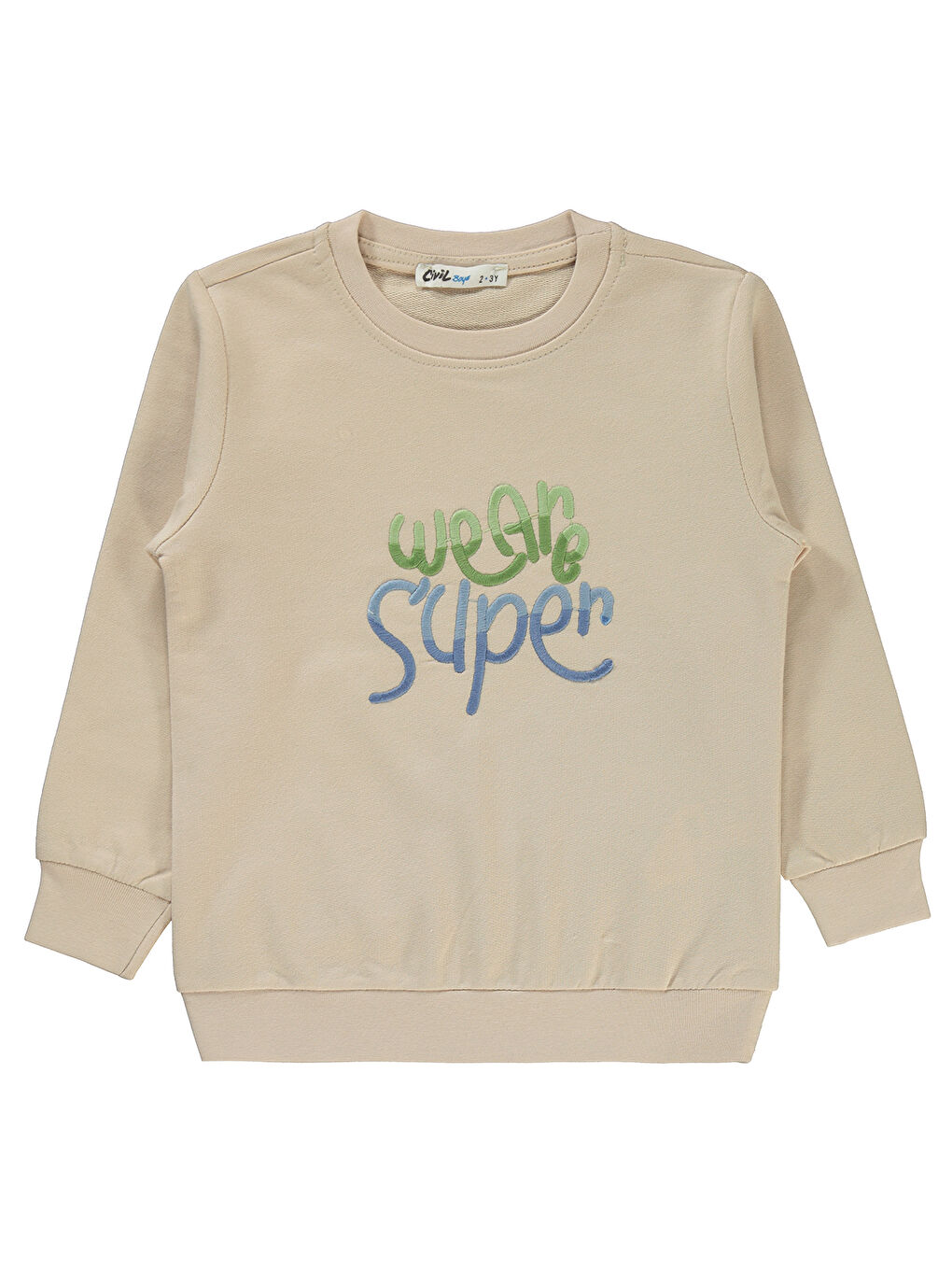 Bej Boys Erkek Çocuk Sweatshirt 2-5 Yaş Taş Rengi
