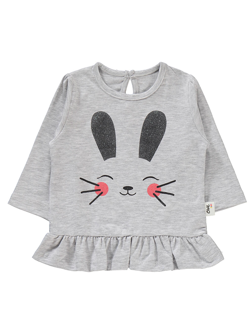 Beyaz Kız Bebek Taytlı Takım 6-18 Ay Karmelanj-2