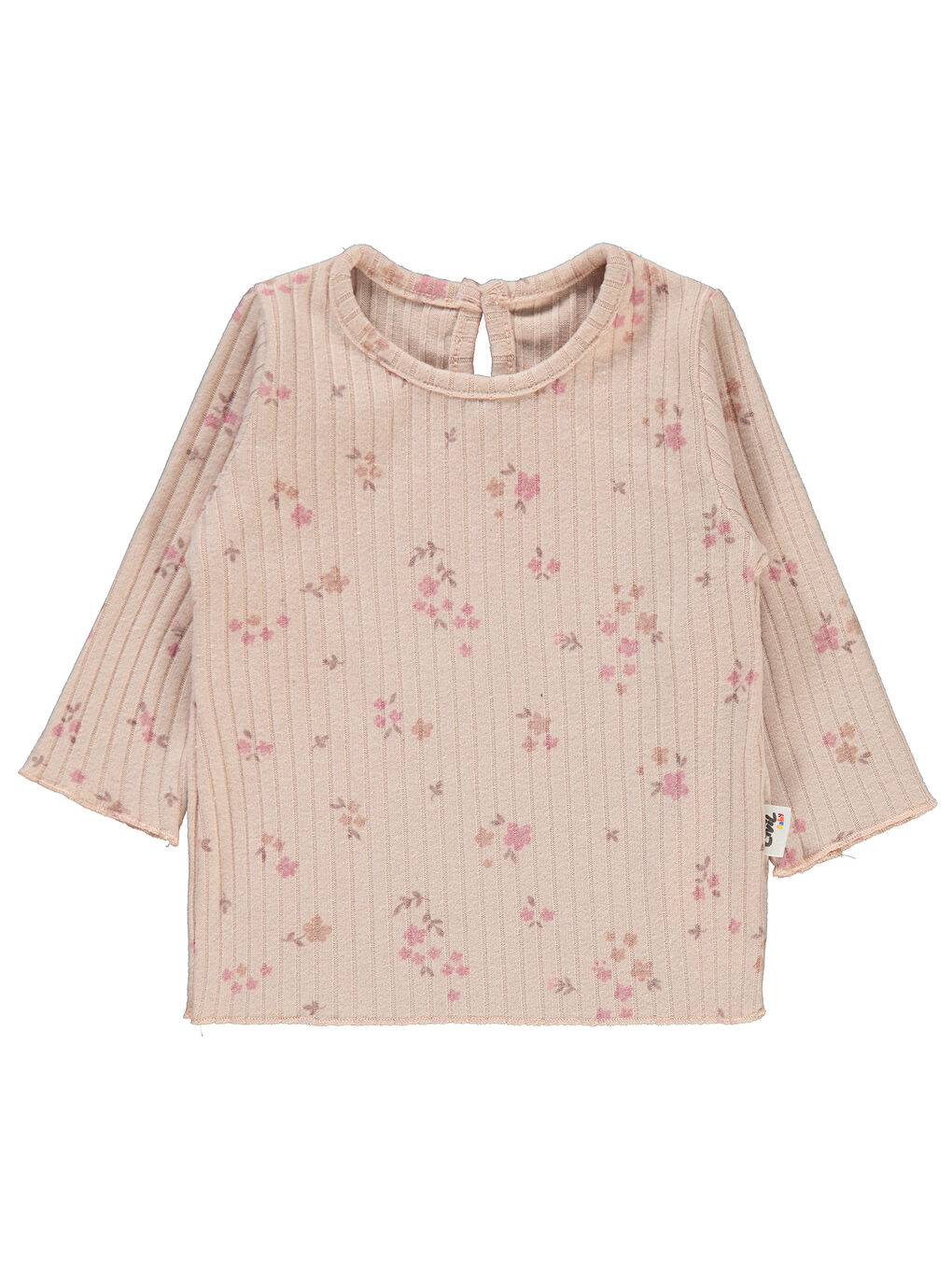 Pembe Kız Bebek Sweatshirt 6-18 Ay Pudra