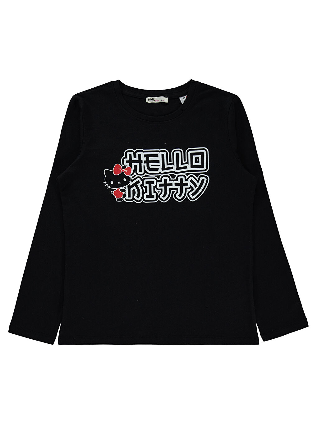 Girls Kız Çocuk Sweatshirt 10-13 Yaş Siyah