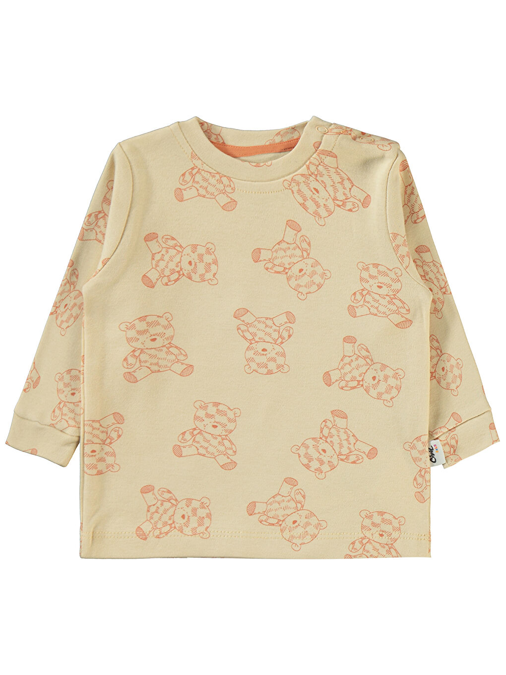 Kahverengi Baby Erkek Bebek 2'li Sweatshirt 6-18 Ay Tarçın-2