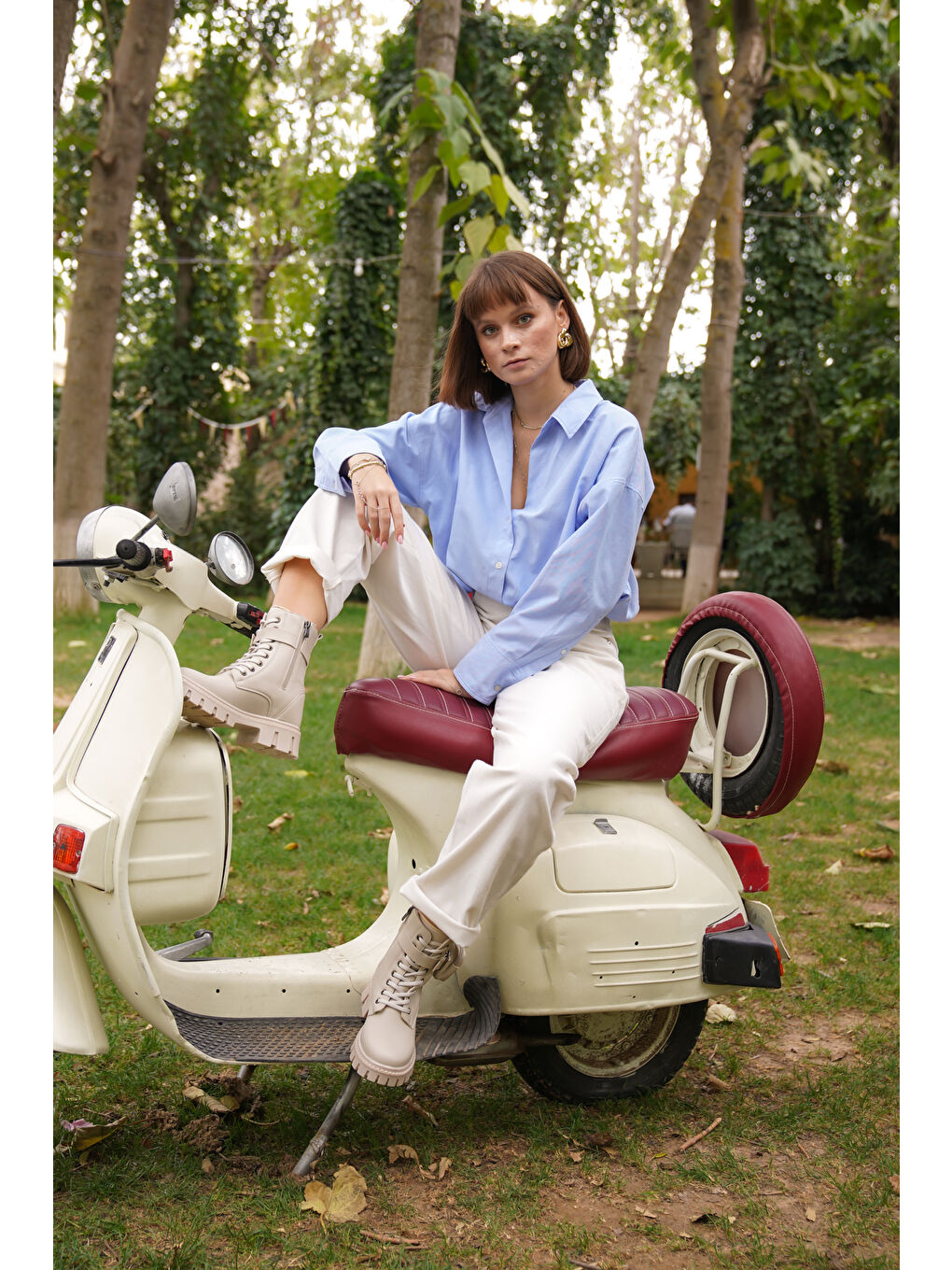 Bej Alyona Soğuk Geçirmez Kadın Günlük Ortopedik Kışlık Bot-3