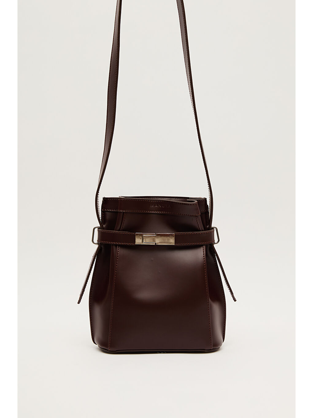 Mılo Deri Baget Çanta Kahverengi