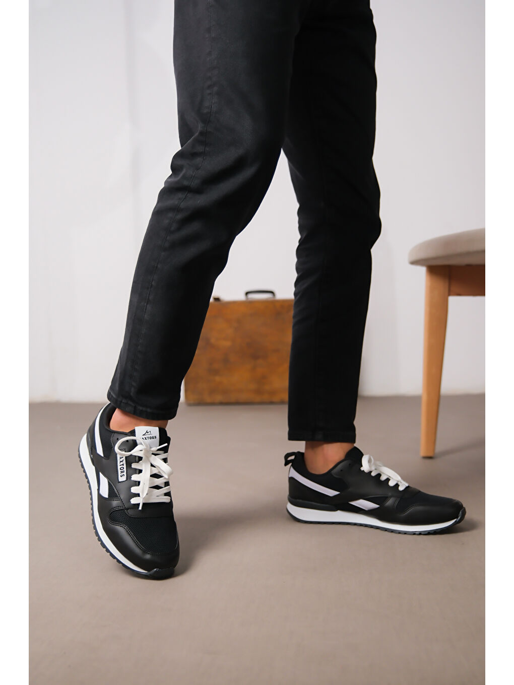 Siyah D0061 Günlük Ortopedik Unisex Sneaker Spor Ayakkabı-9