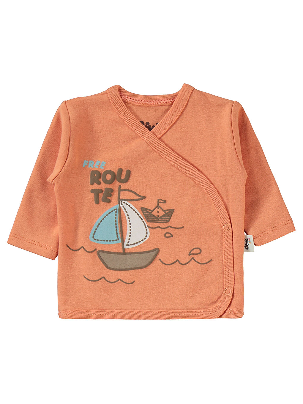 Turuncu Baby Erkek Bebek 4'lü Zıbın Takımları Oranj-1