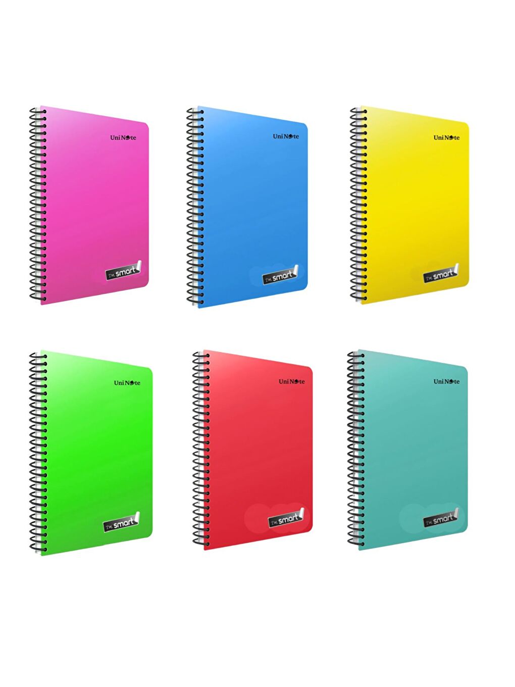 Im Smart A4 120 Yaprak Plastik Kapak Spiralli Defter 4 Çizgili+4 Kareli-1