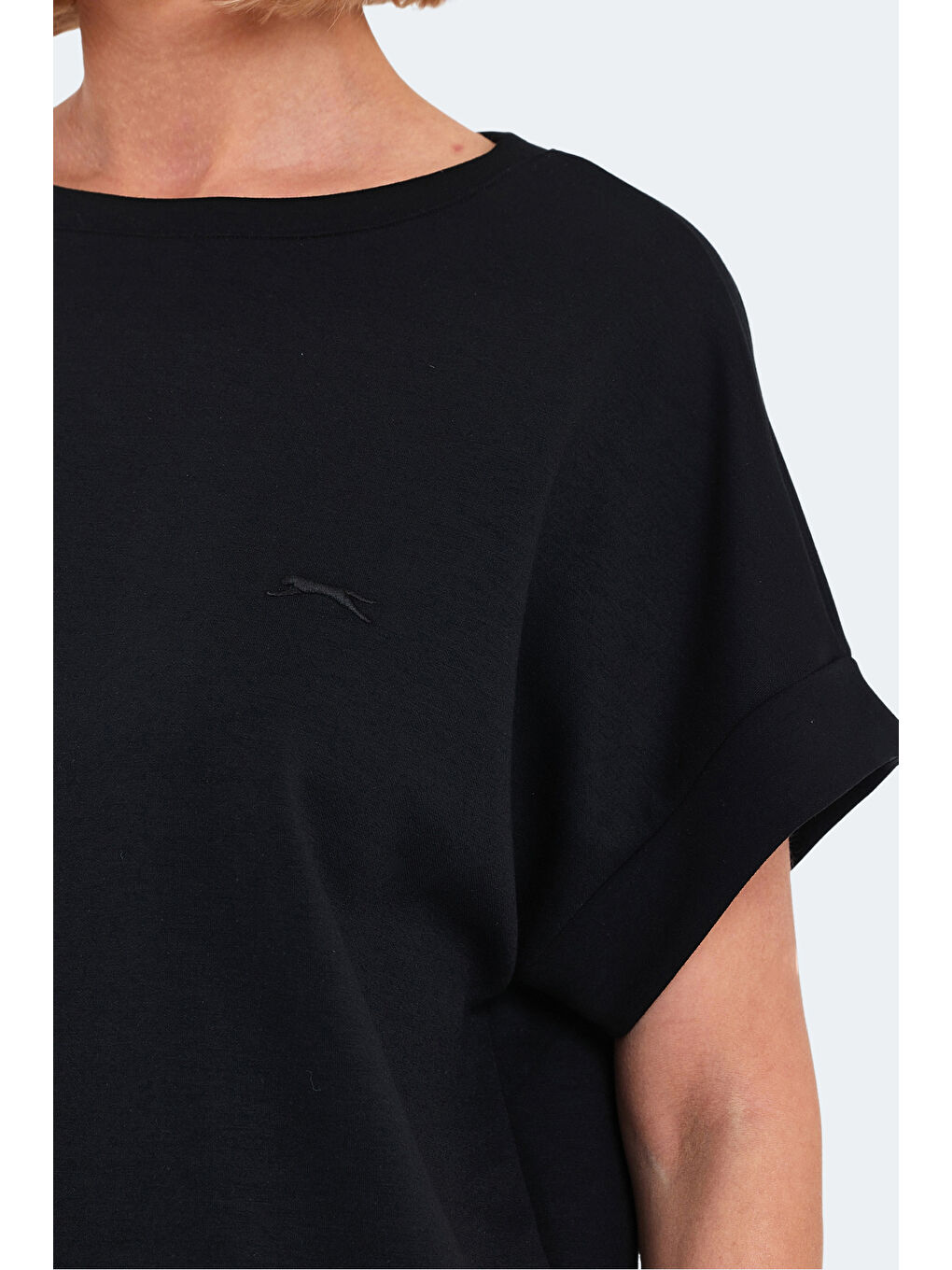 VINKO I Kadın Oversıze Siyah Tişört-3