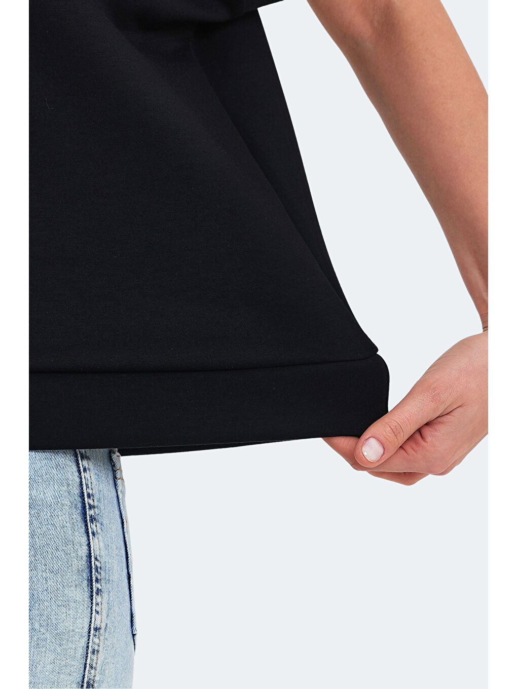 VINKO I Kadın Oversıze Siyah Tişört-4