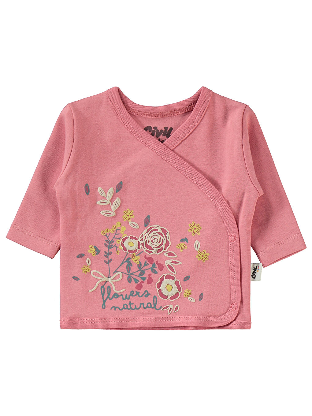 Pembe Baby Kız Bebek 4'lü Zıbın Takımları Gül-1