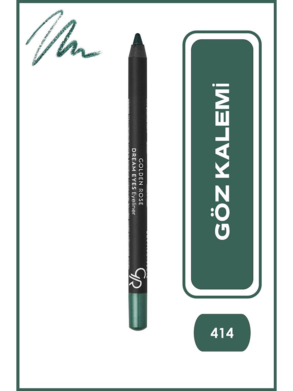 Dream Eyes Eyeliner No:414 Lake Green - Göz Kalemi-3