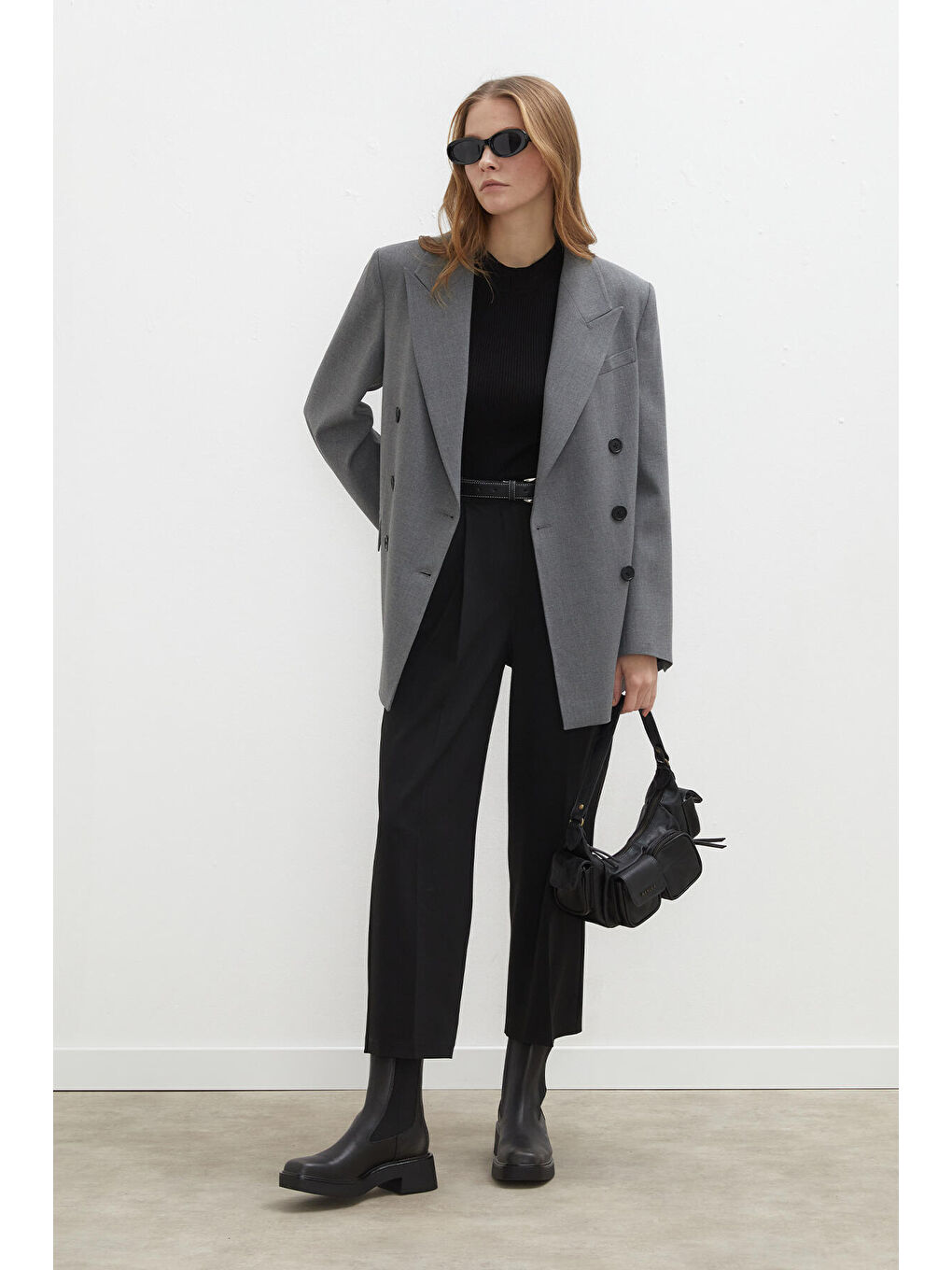 Premium Pileli Pantolon Siyah-2