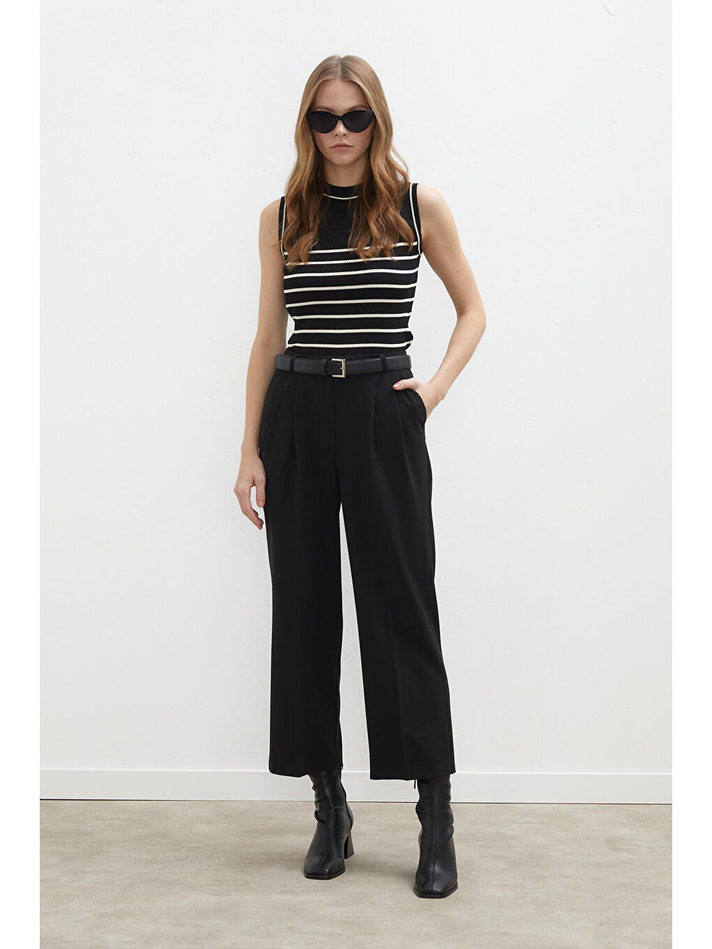 Premium Pileli Pantolon Siyah-3