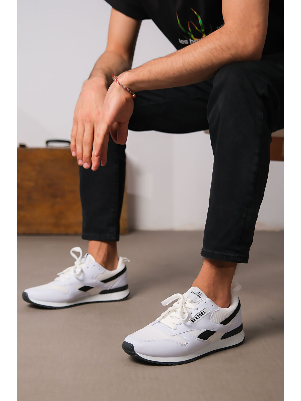 Beyaz D0061 Günlük Ortopedik Unisex Sneaker Spor Ayakkabı-5