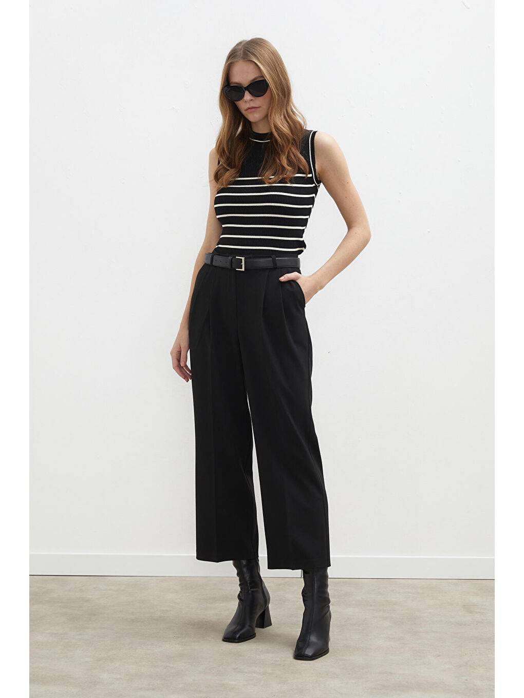 Premium Pileli Pantolon Siyah-6