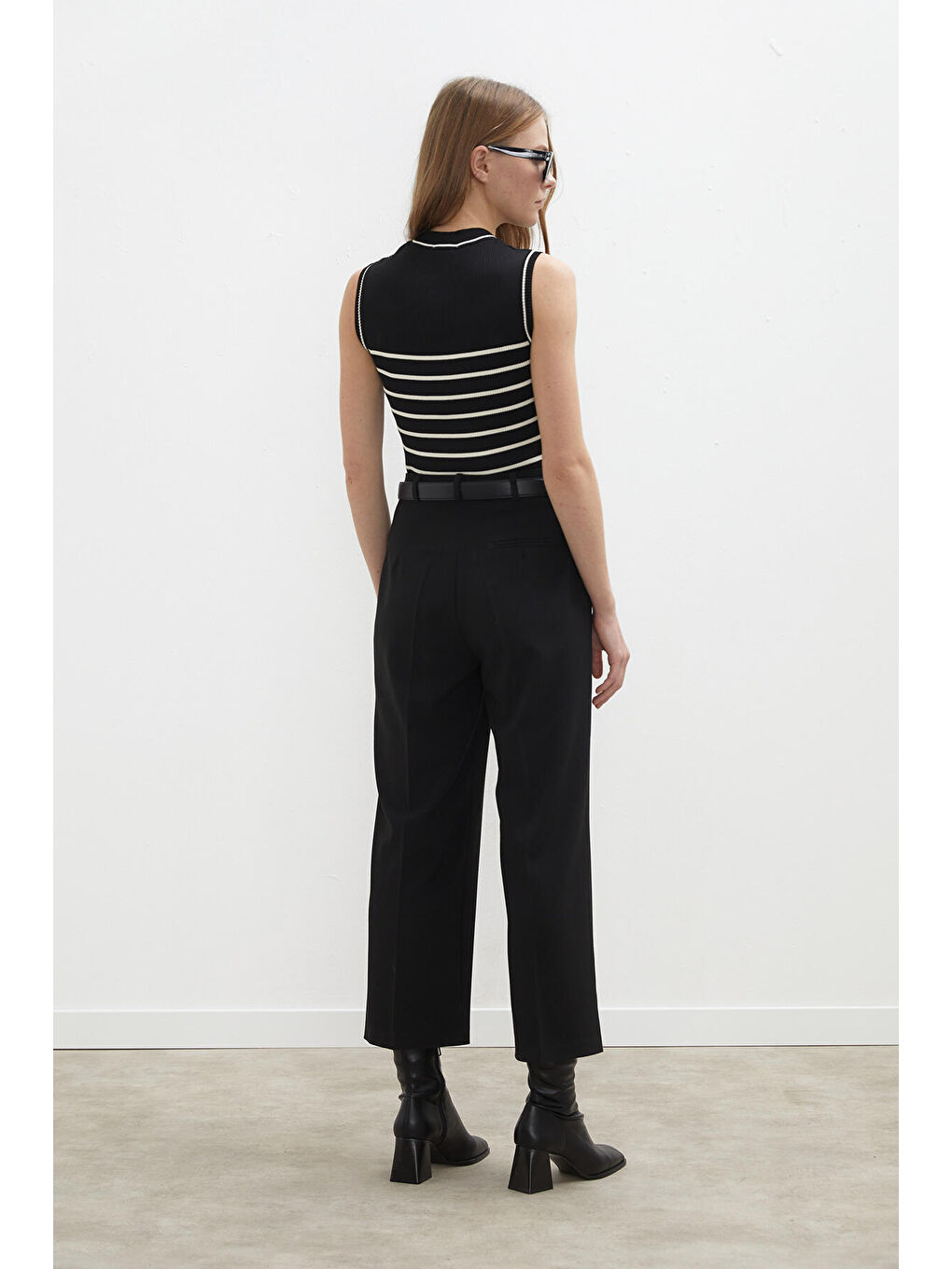 Premium Pileli Pantolon Siyah-7