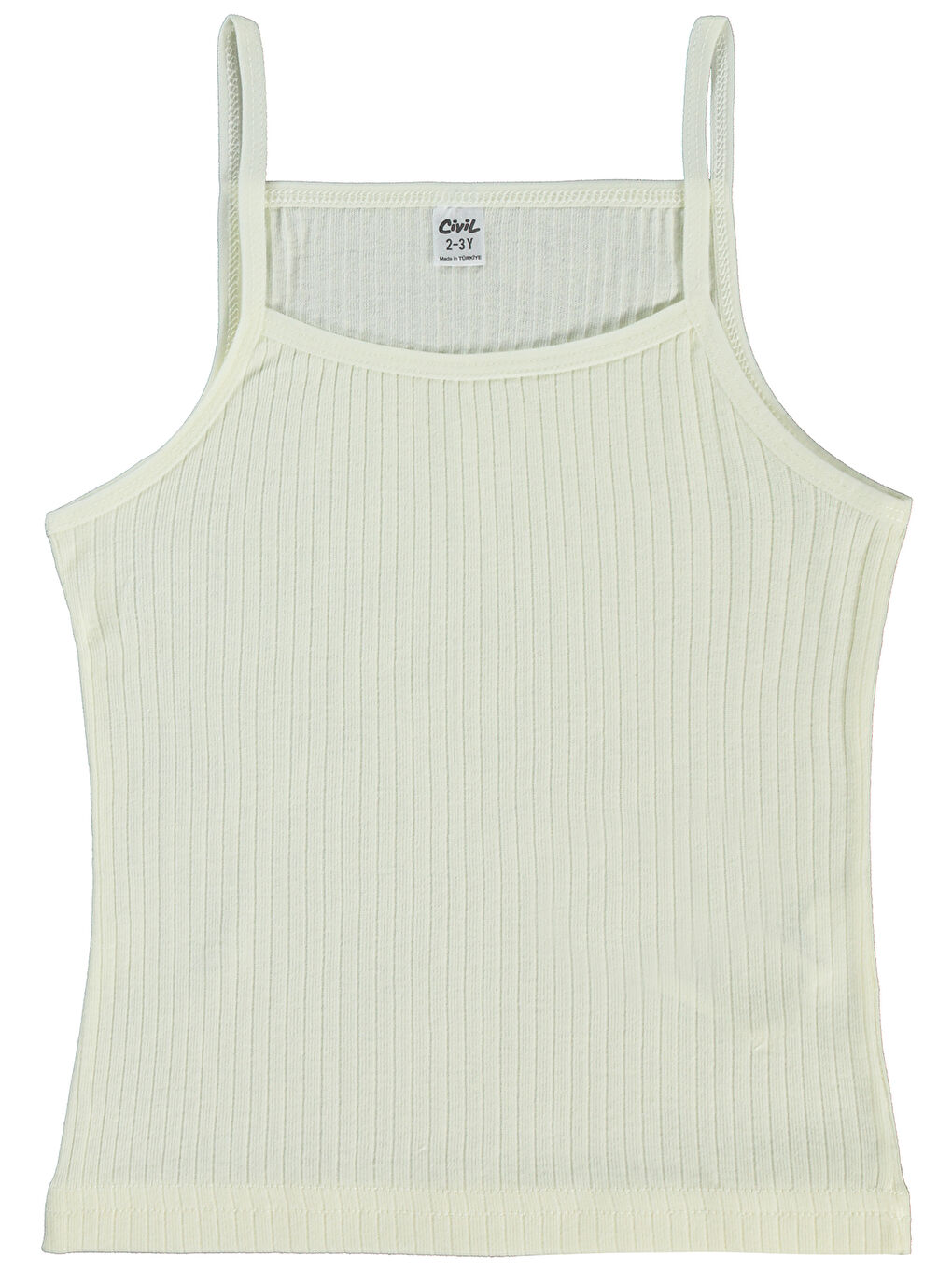 Girls Kız Çocuk 2'li Atlet Set 2-10 Yaş Ekru-Pembe-1