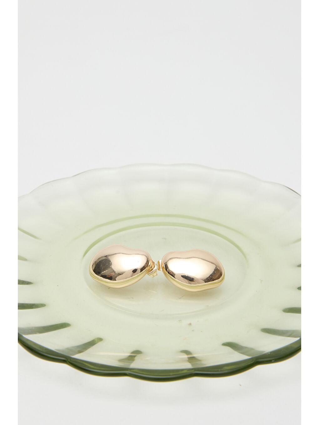 Elegant Hoop Küpe Açık Sarı-1