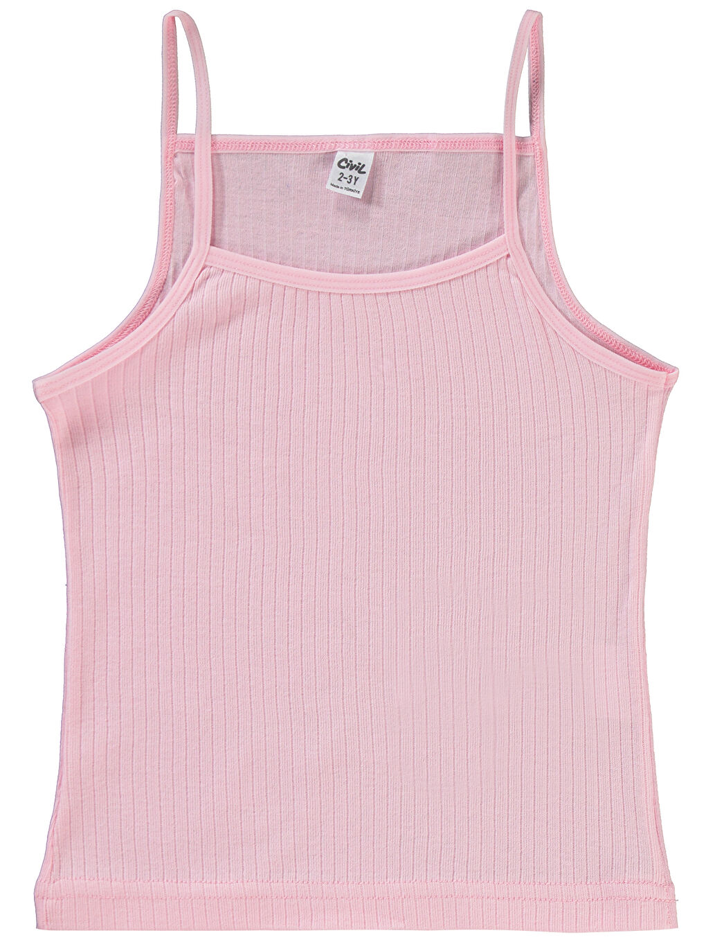 Girls Kız Çocuk 2'li Atlet Set 2-10 Yaş Ekru-Pembe-2