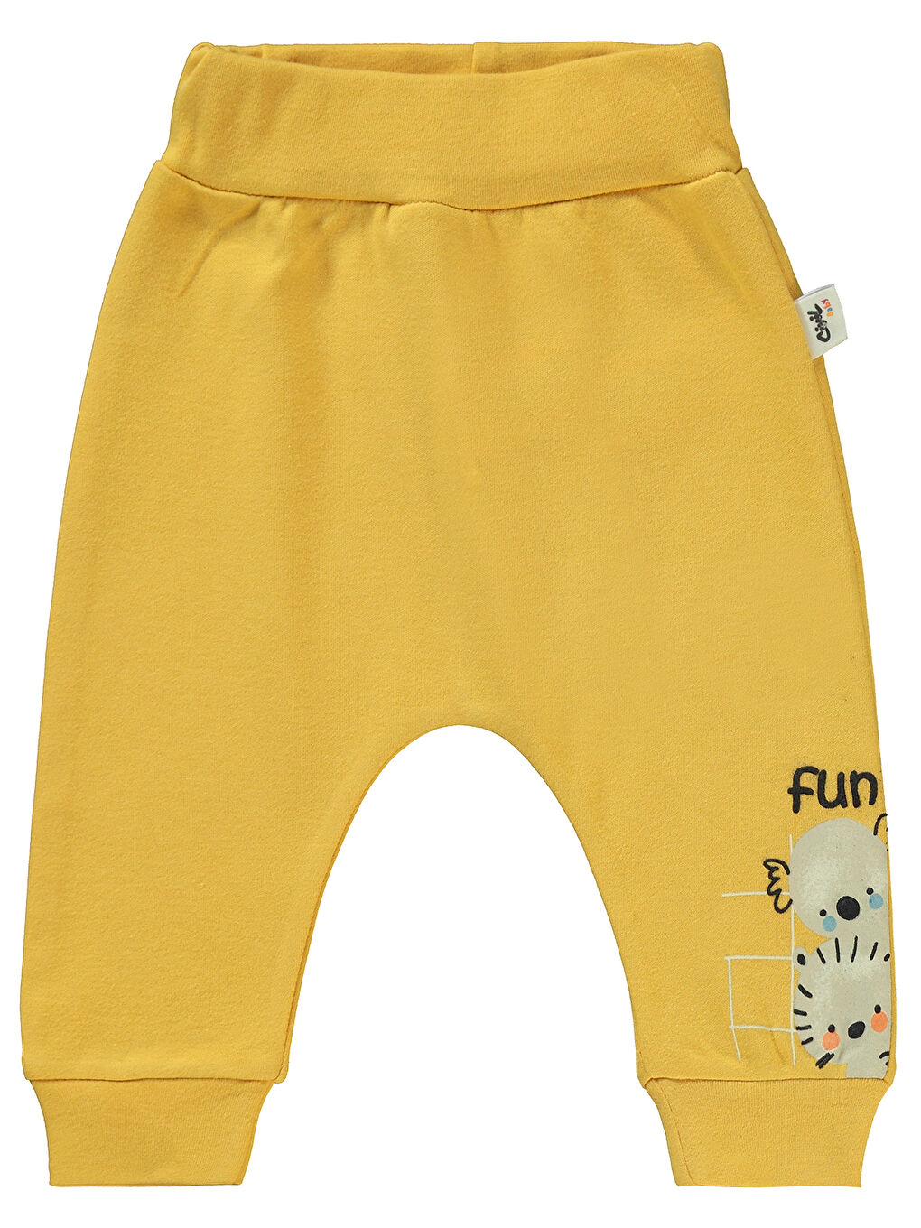 Kahverengi Baby Erkek Bebek 2'li Patiksiz Tek Alt 6-18 Ay Hardal-3