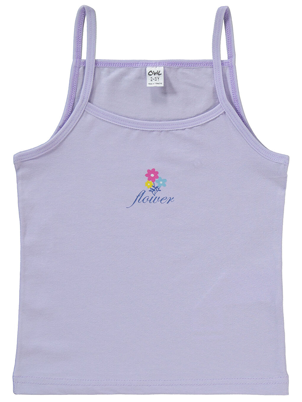 Girls Kız Çocuk 2'li Atlet Set 2-10 Yaş Lila-1