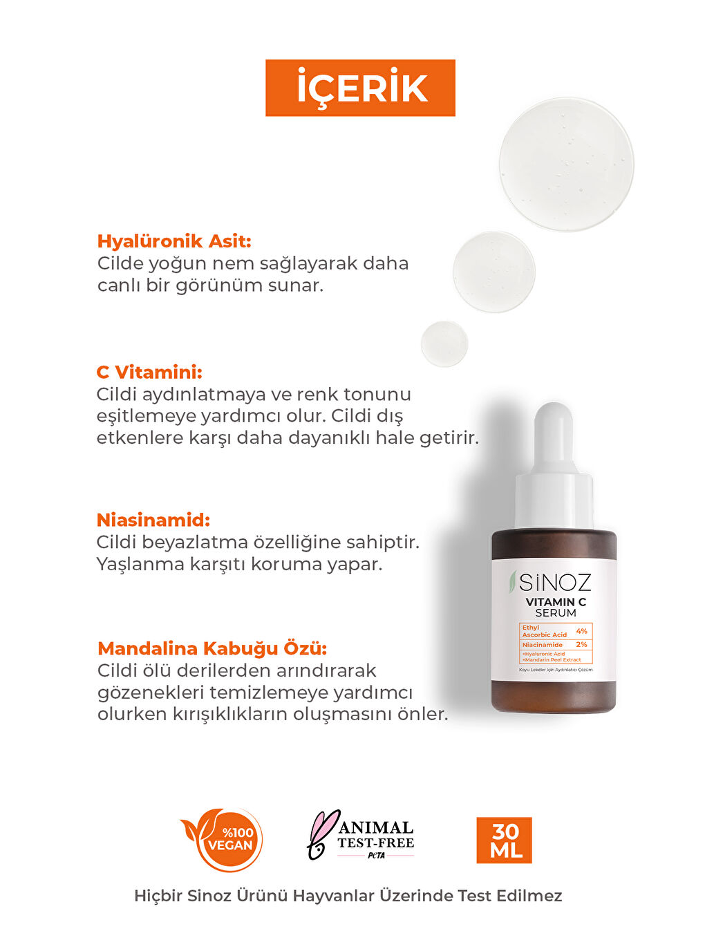Ton Eşitleyici Aydınlatıcı Vitamin C %4 Niacinamide %2 Yüz Serumu 30 Ml Tüm Ciltler İçin-2