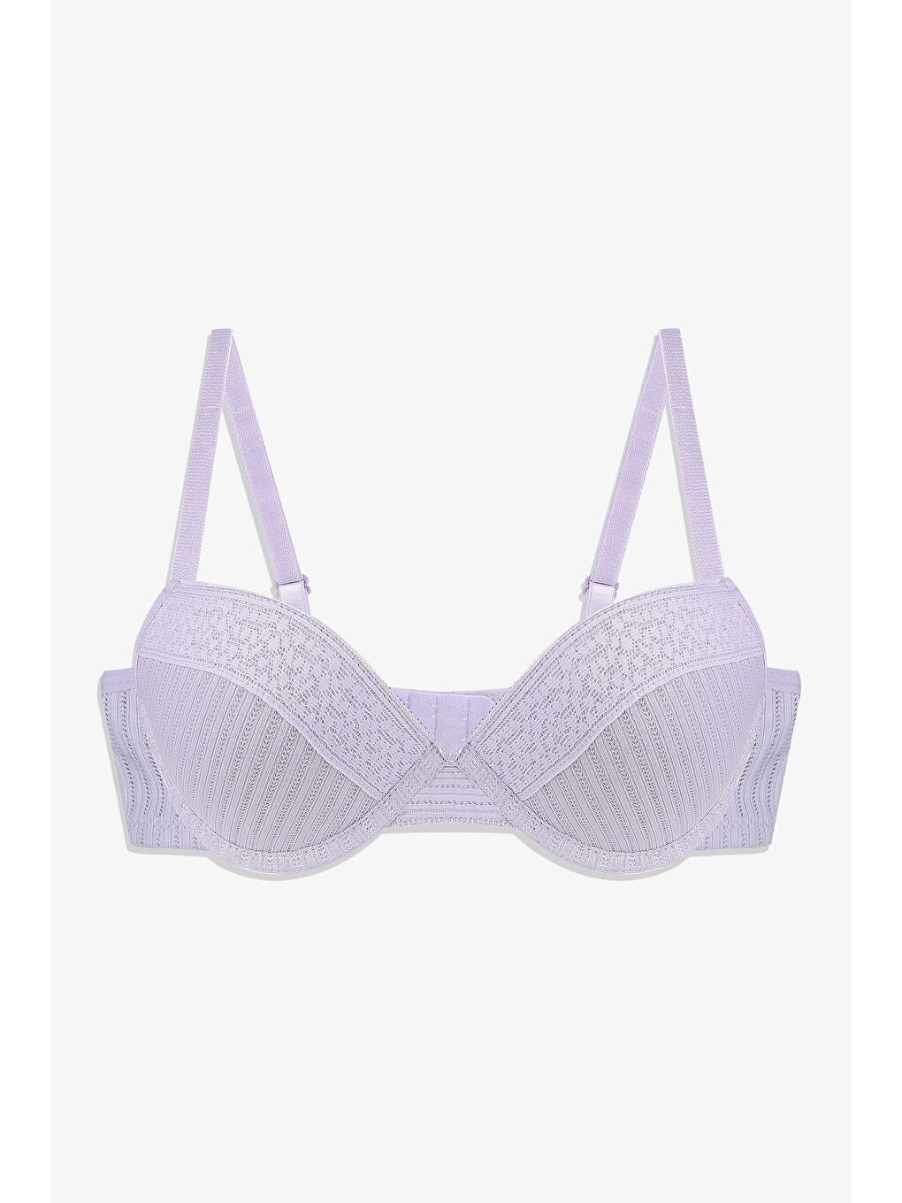 Lila Kadın Ajur Kaşkorse Sütyen