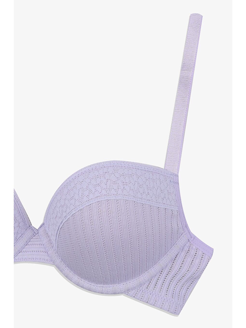 Lila Kadın Ajur Kaşkorse Sütyen-2