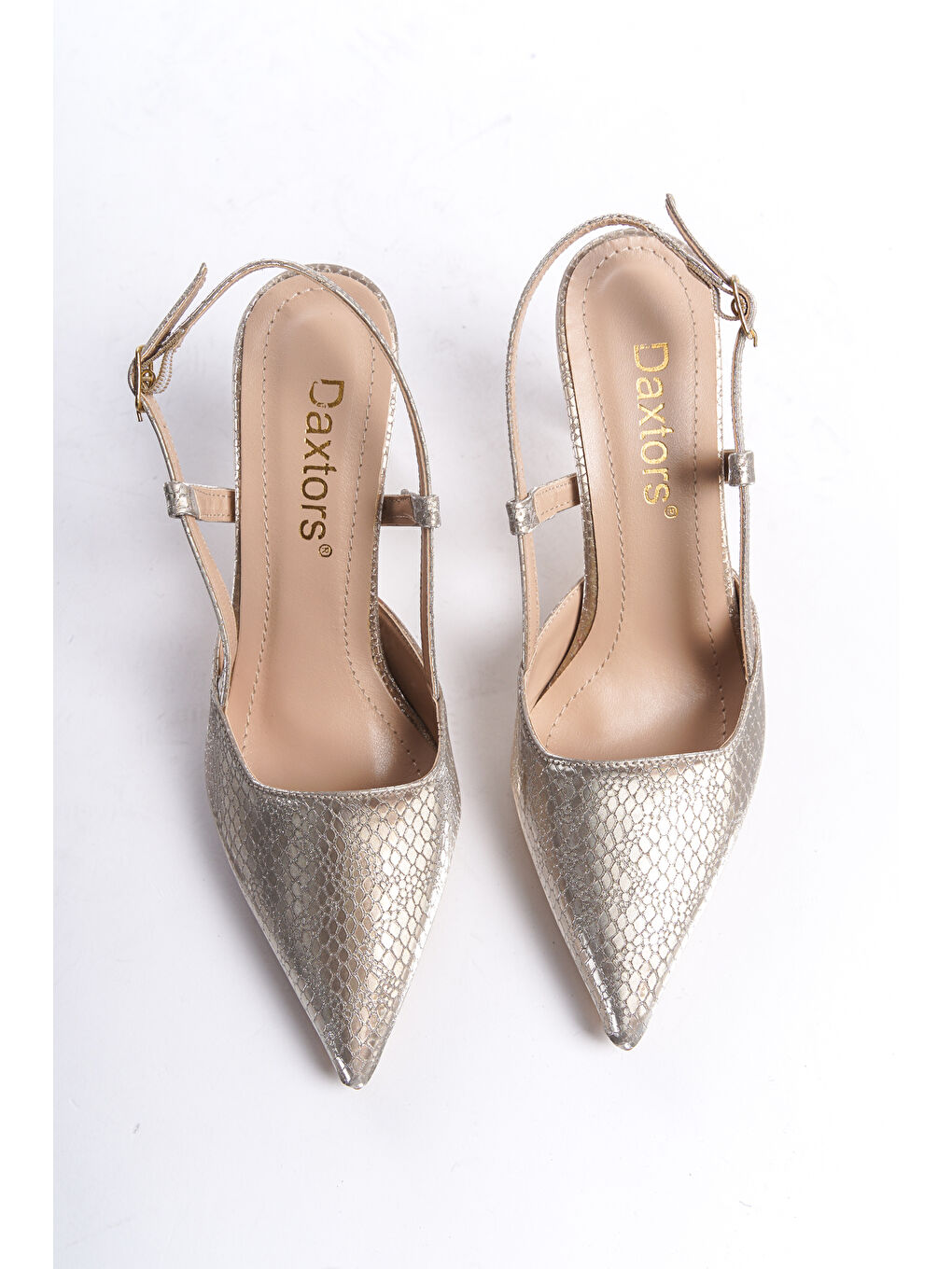 Sarı D438 Günlük Kadın Klasik Topuklu Ayakkabı-3