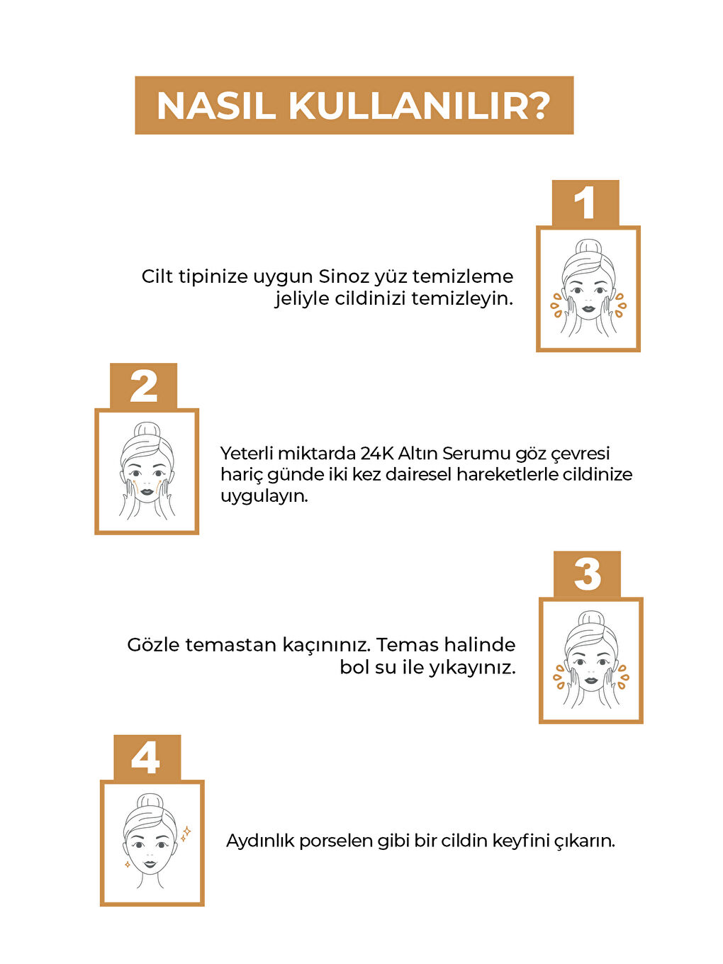 24K Altın Parçacıklı Hyaluronik Asit İçeren Kırışıklık Karşıtı Kolajen Cilt Bakım Serum 30 ML-3